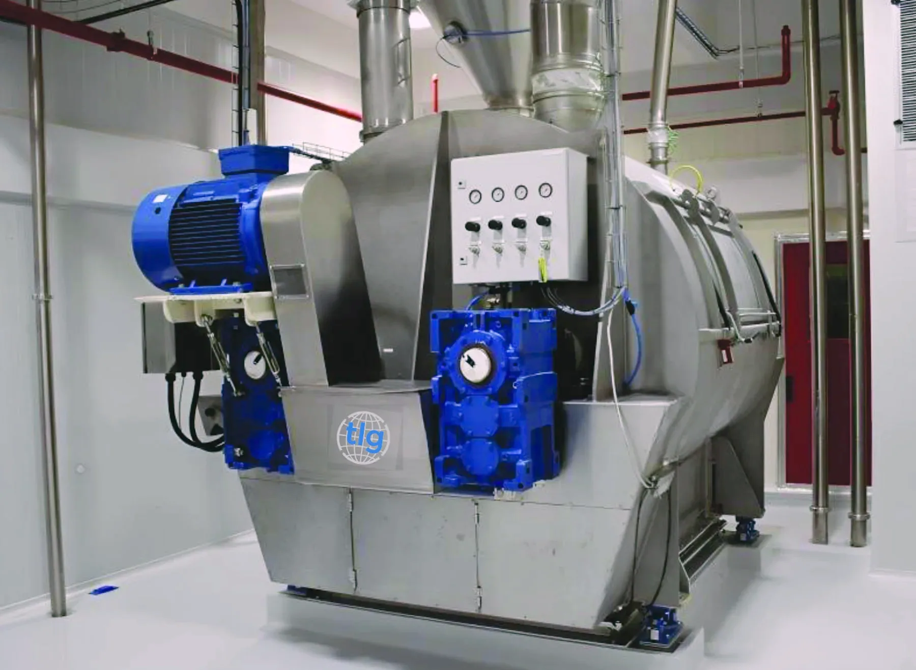 Contained powder conveying line — escaped product is wasted product